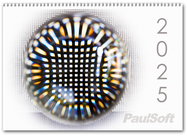 Deckblatt PaulSoft Kalender 2025