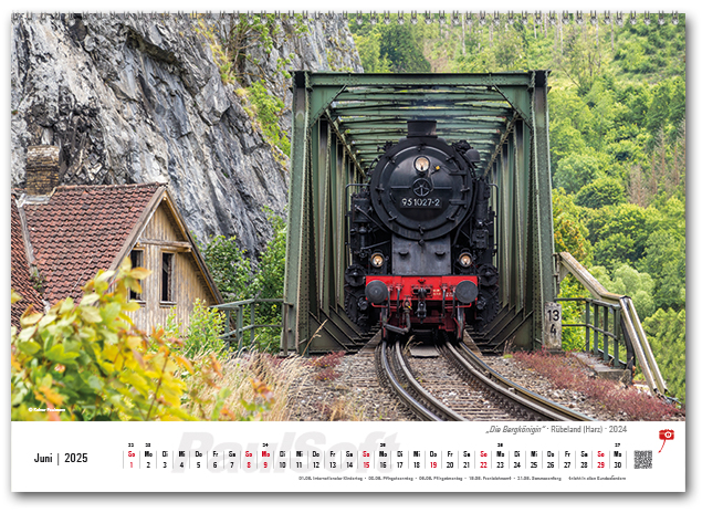 Kalenderbild Juni 2025 'Die Bergkönigin - Rübeland (Harz) - 2024'