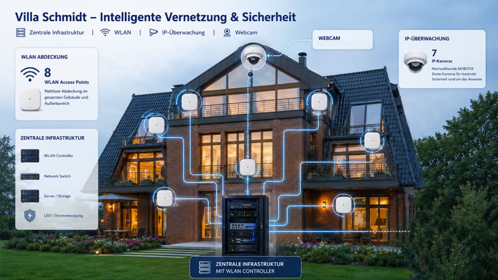 Intelligente Villa Vernetzung
